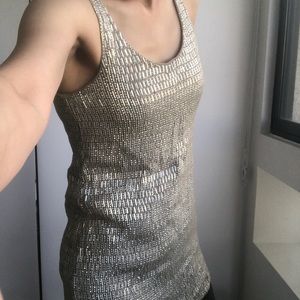 Lux beaded metallic tunic / dress